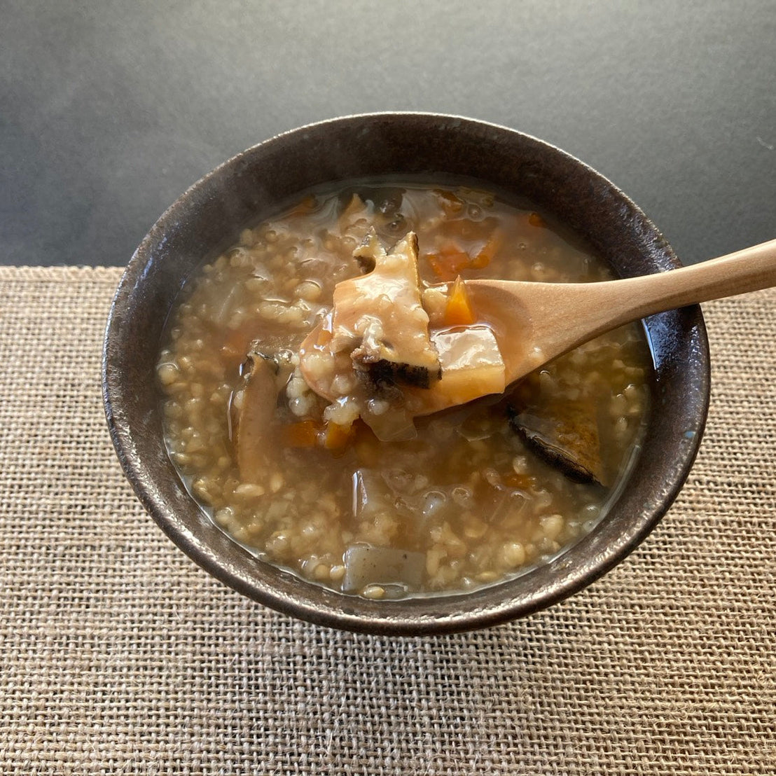 北海道産・蝦夷あわびの自然玄米雑炊