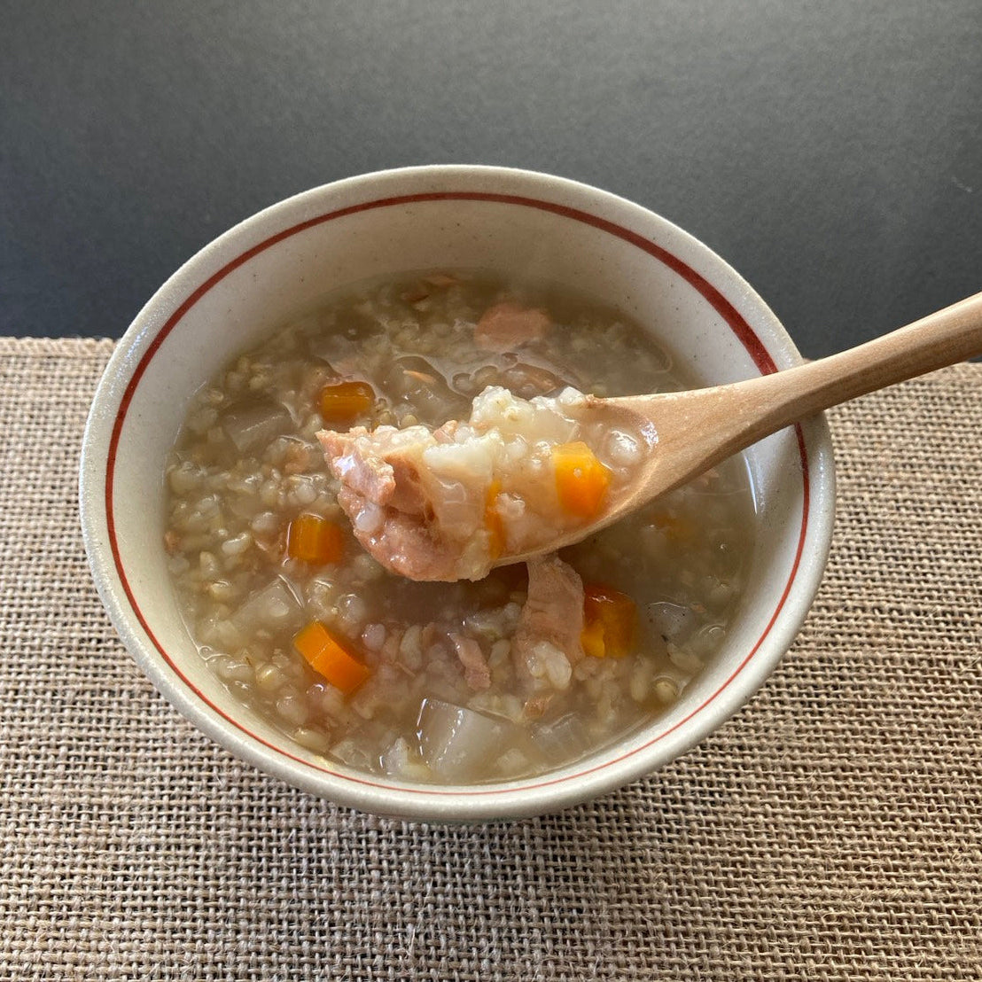 北海道産・天然時鮭の自然玄米雑炊